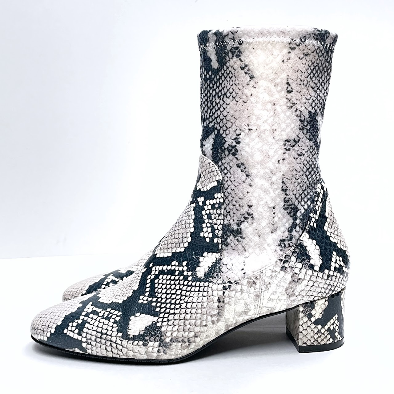 Stuart Weitzman Ernestine Python Print Boots