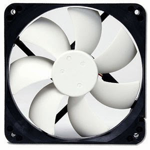  Nexus Real Silent 120mm Fan with Anti-Vibration Fan Mounts (Black and White)