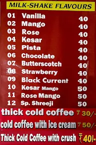 Shreeji Ice-Cream Parlor menu 3