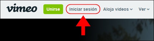 Abrir mi cuenta Vimeo - 687