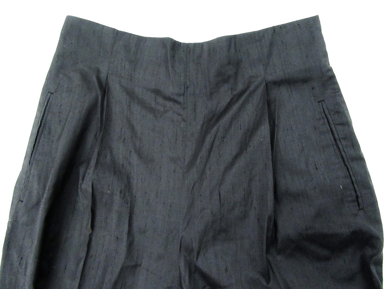 Romeo Gigli Black Silk Trousers