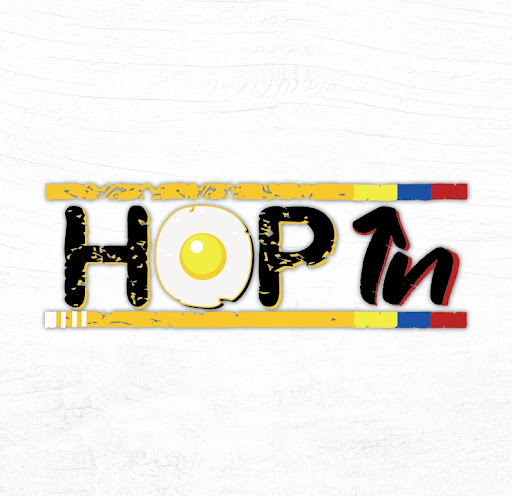 HOP IN LATINO logo