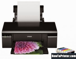 Reset Epson T40W printer by Resetter program