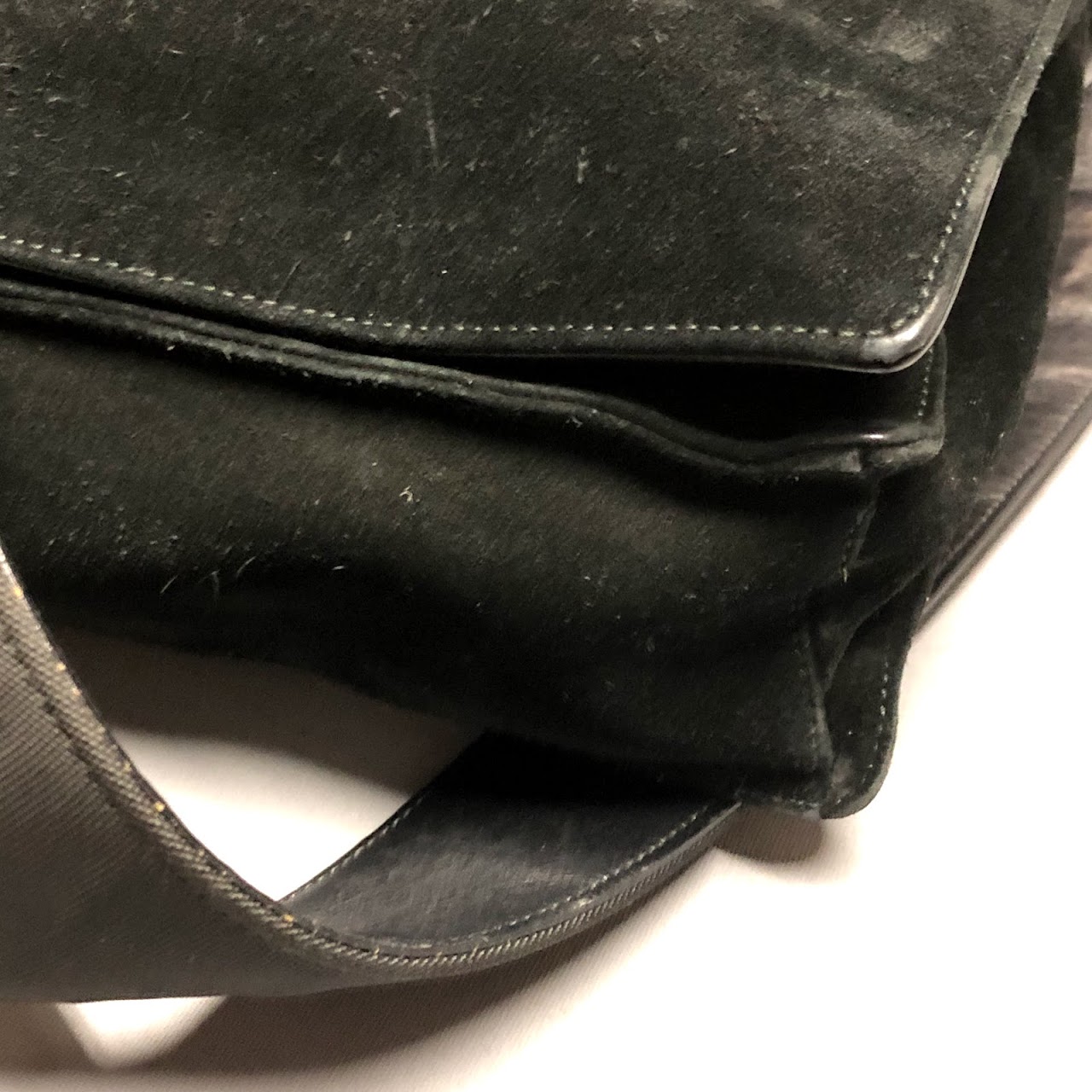 Gucci Suede Messenger Bag