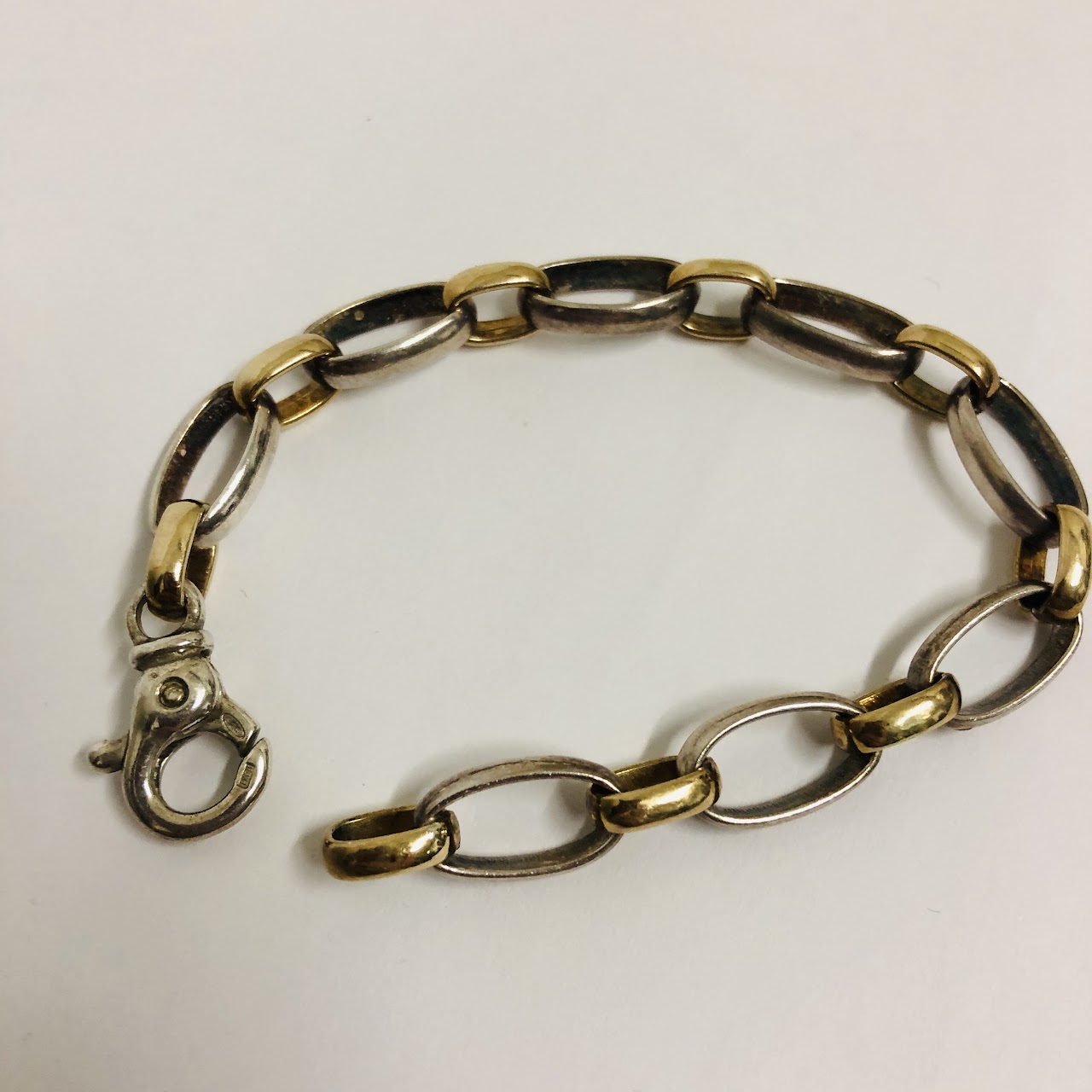 18K Gold and Sterling Silver Bracelet