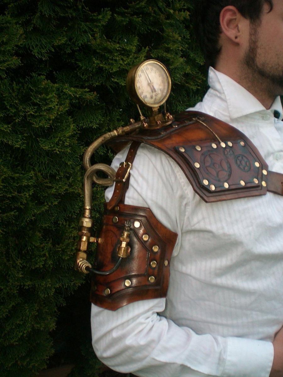 steampunk Gauged shoulder by