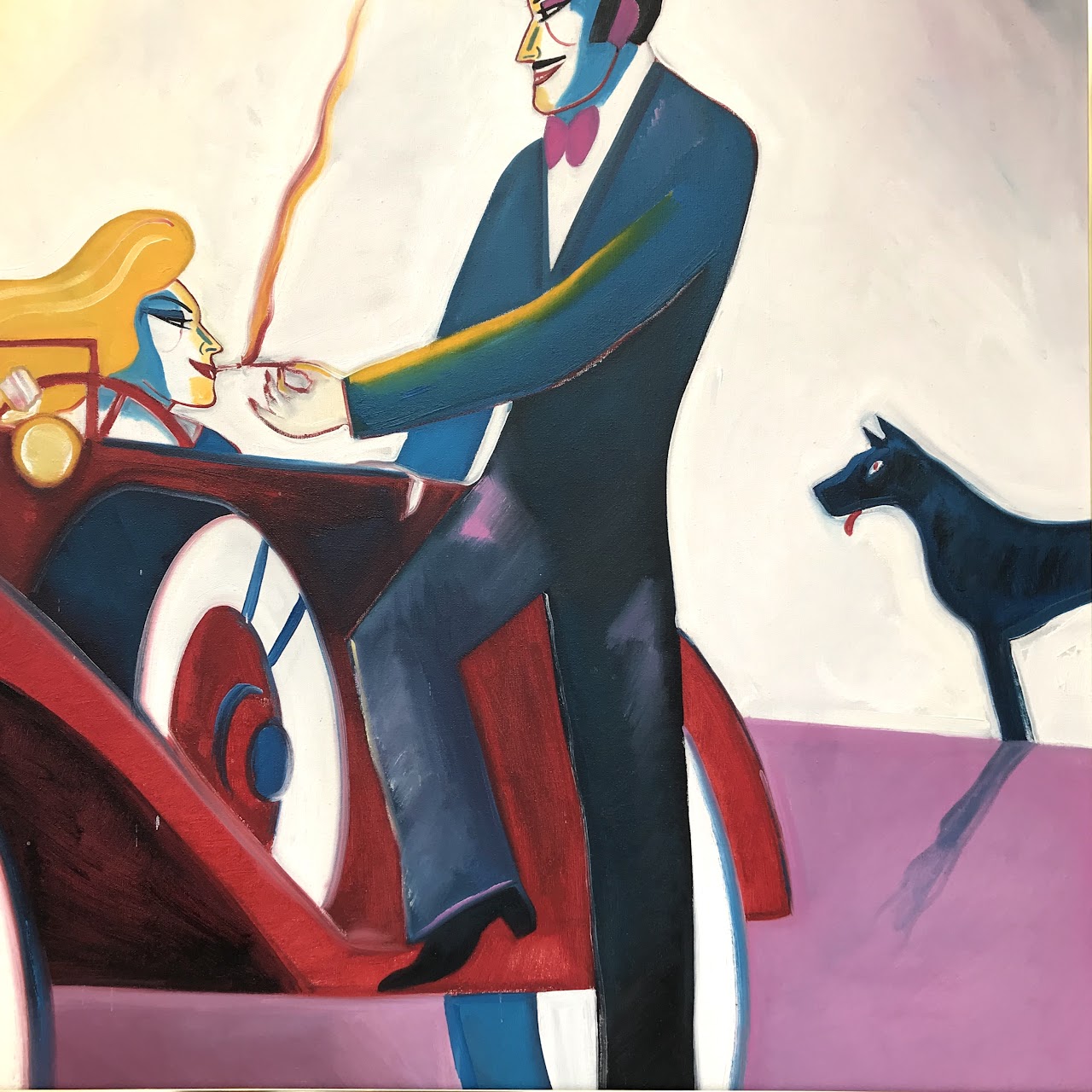 Earl Linderman Signed Large Scale Oil Painting