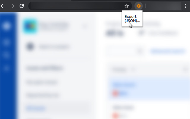 Jira JSON Export chrome extension