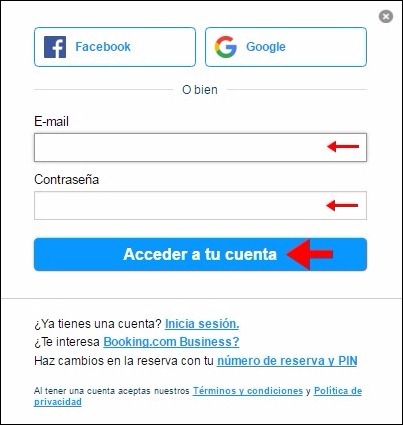 Abrir mi cuenta Booking - 298