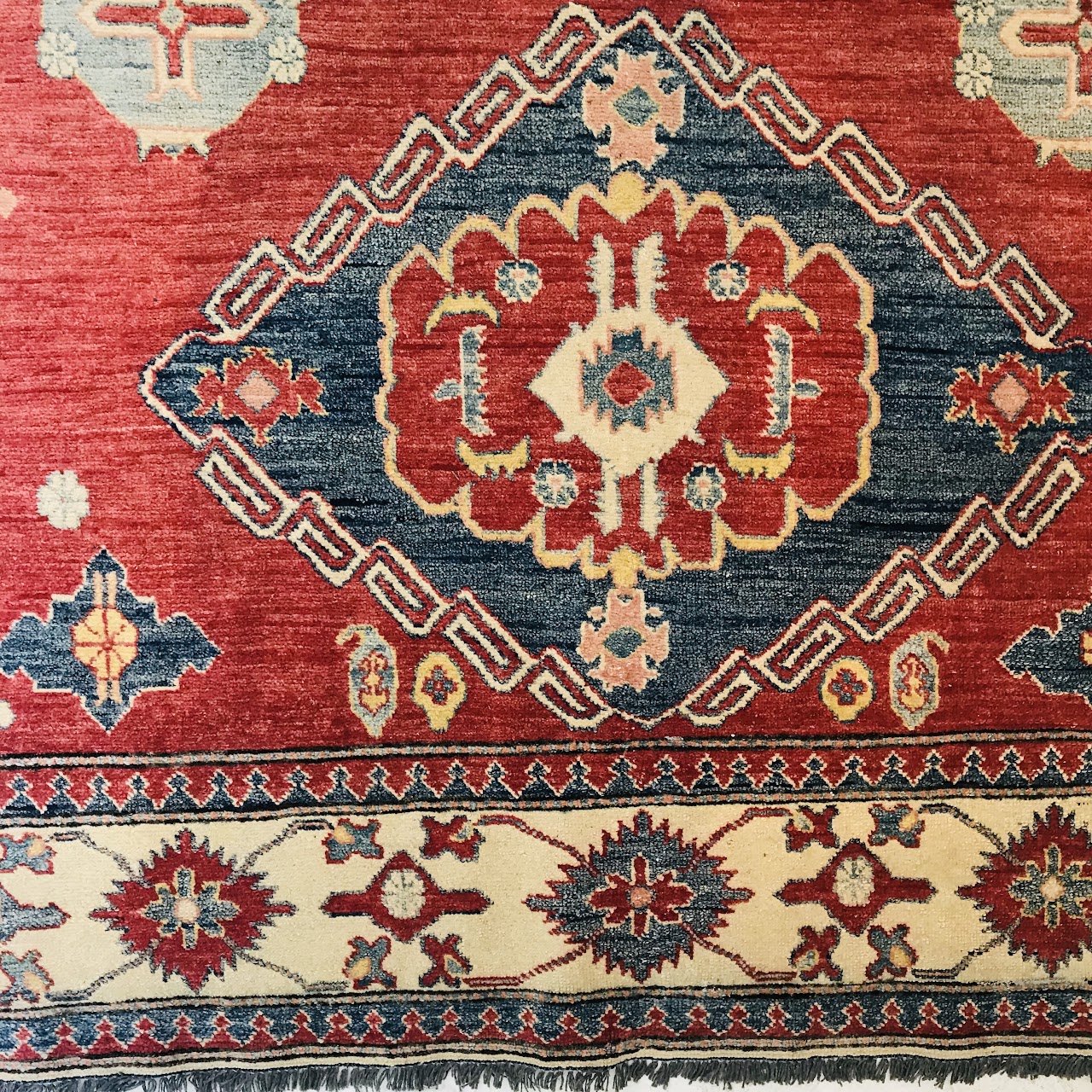 Hand-Knotted Wool Area Rug