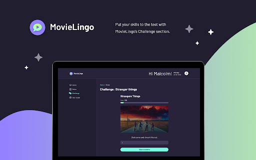 MovieLingo: Learn languages with Netflix