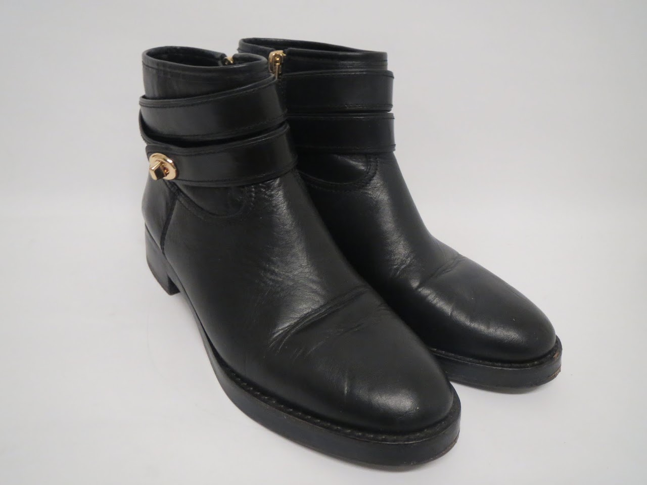 Coach Black Leather 'Elton' Bootie