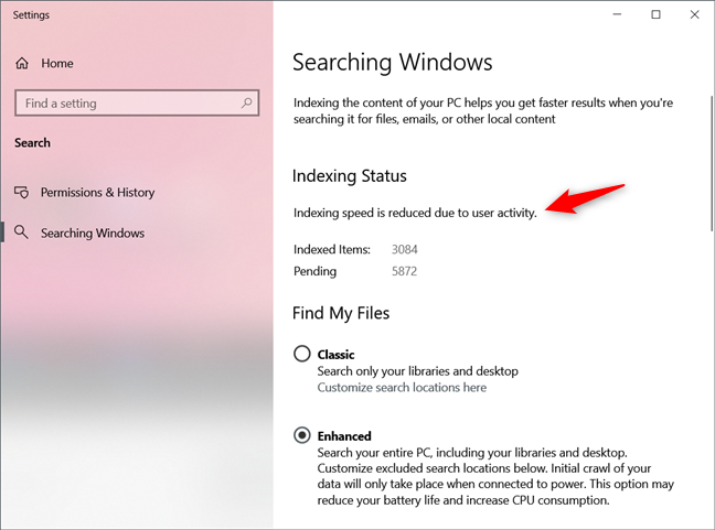 Windows Search เร็วขึ้น