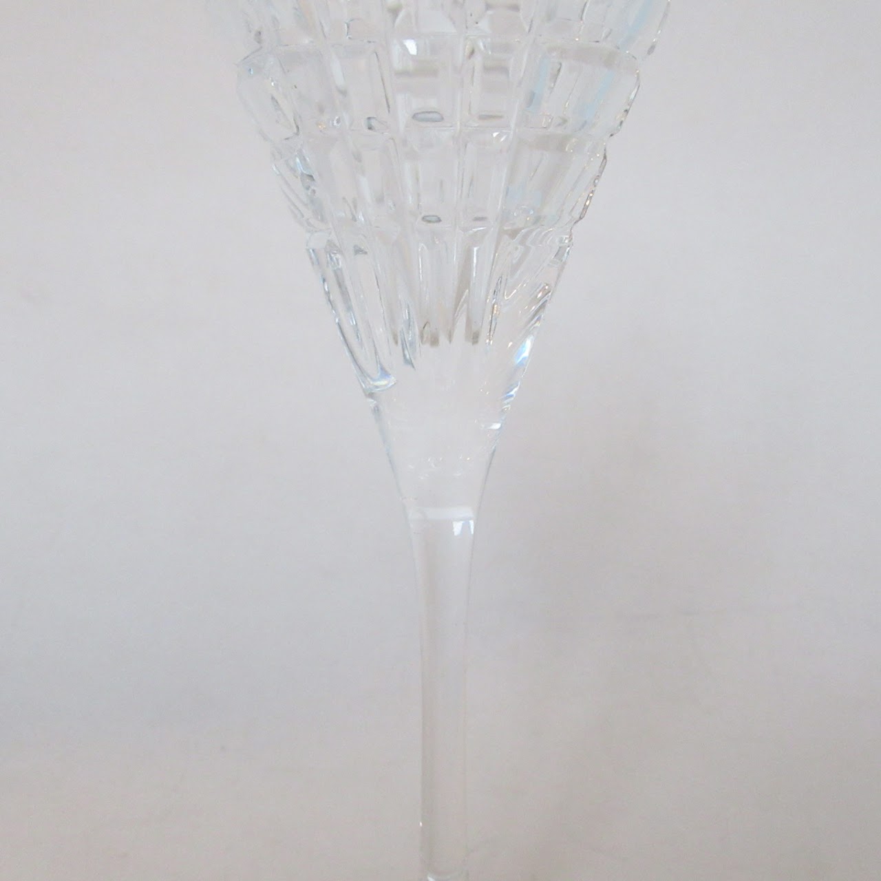 Tiffany & Co. Plaid Crystal Wine Glass