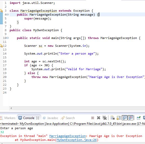 Custom Exception Example In Java Liferay Way
