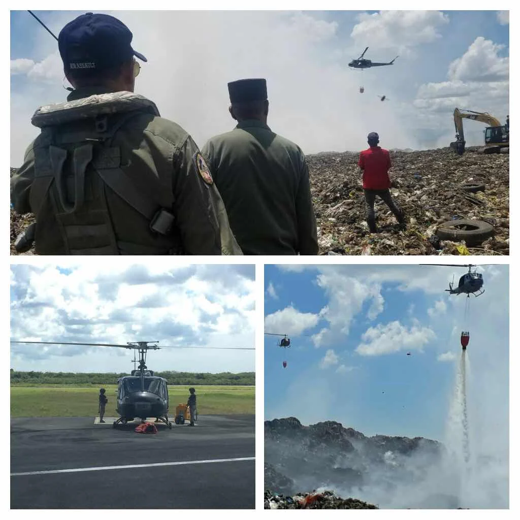 Fuerza Aérea realiza operaciones de contraincedios. 