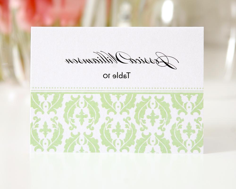 Classic Damask Place Cards