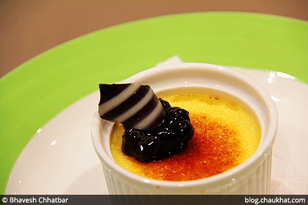 Creme Brulee served at 212 All Day Cafe & Bar at Phoenix Marketcity in Pune