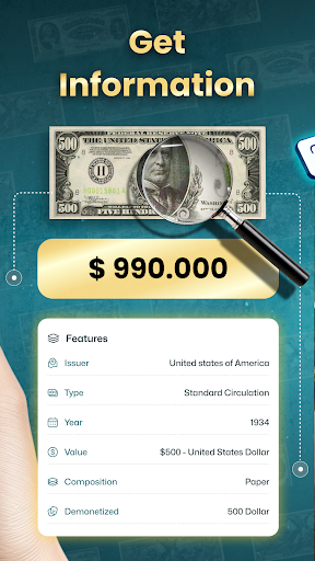 Screenshot BanknoteSnap: Banknote Value