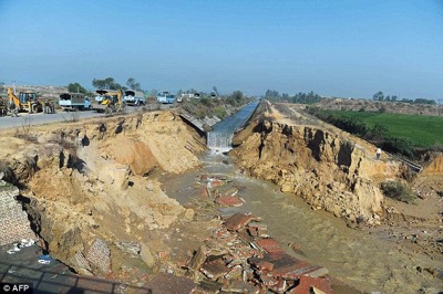 Damaged Canal