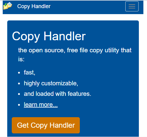 Stáhněte si stránku pro Copy Handler