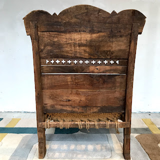 Carved Teak Pidha Chair