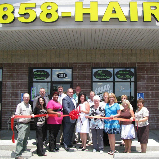 858 Hair logo