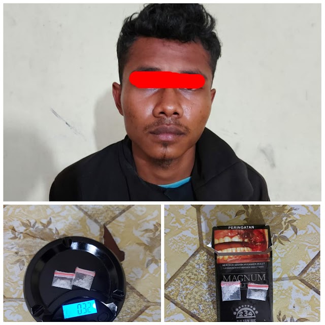 Miliki Dua Paket Shabu, Iqbal Warga Bandar Jambu Dijemput Polisi Dari Depan Rumah