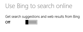 Recherche, charme, Windows 8.1, Bing, désactiver, désactiver, intégration