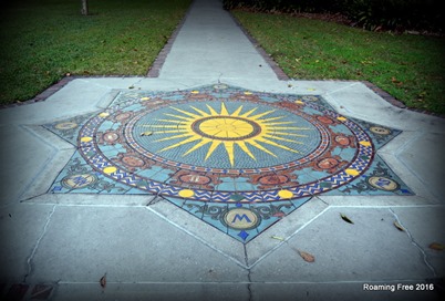 Medallion in the Front Walk