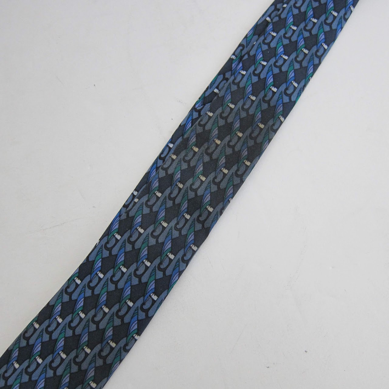 Hermès Silk Tie Blue Duo