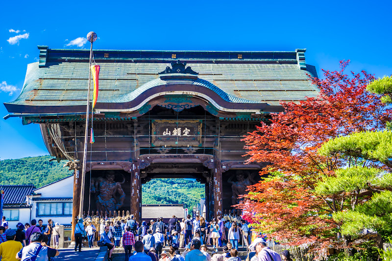 善光寺  仁王門 写真1