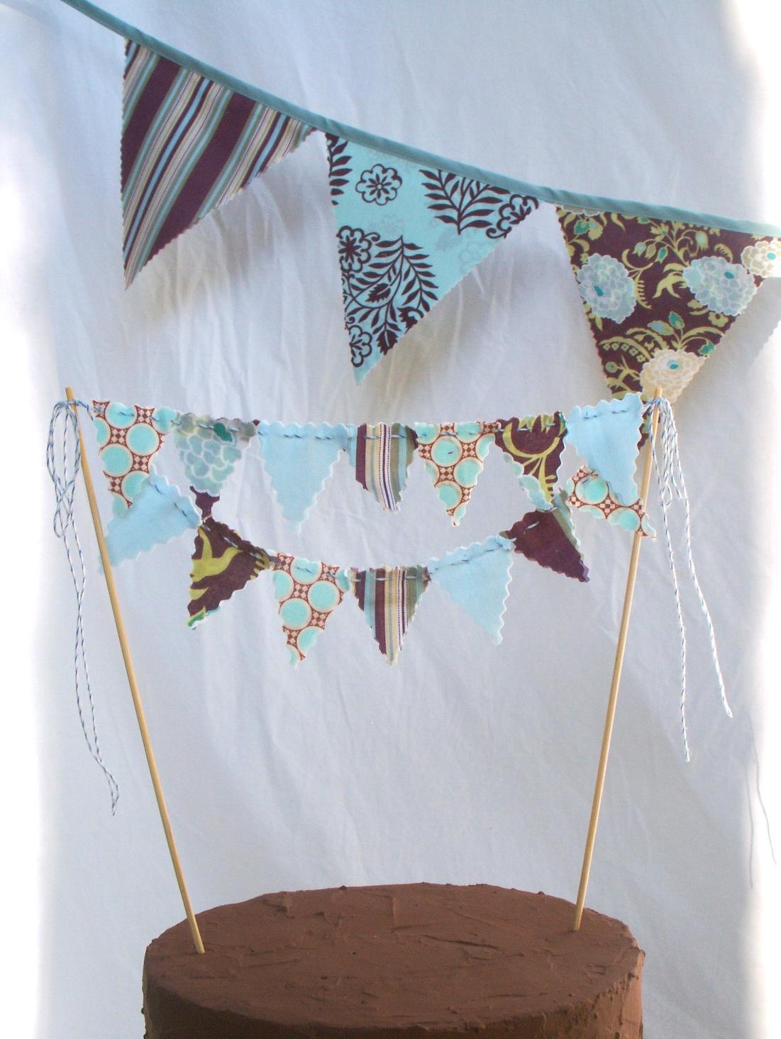 Cake Bunting - Tiffany Blue