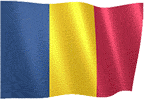 Animated waving Chadian flags