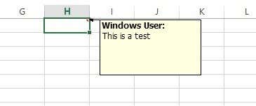 excel commentaar