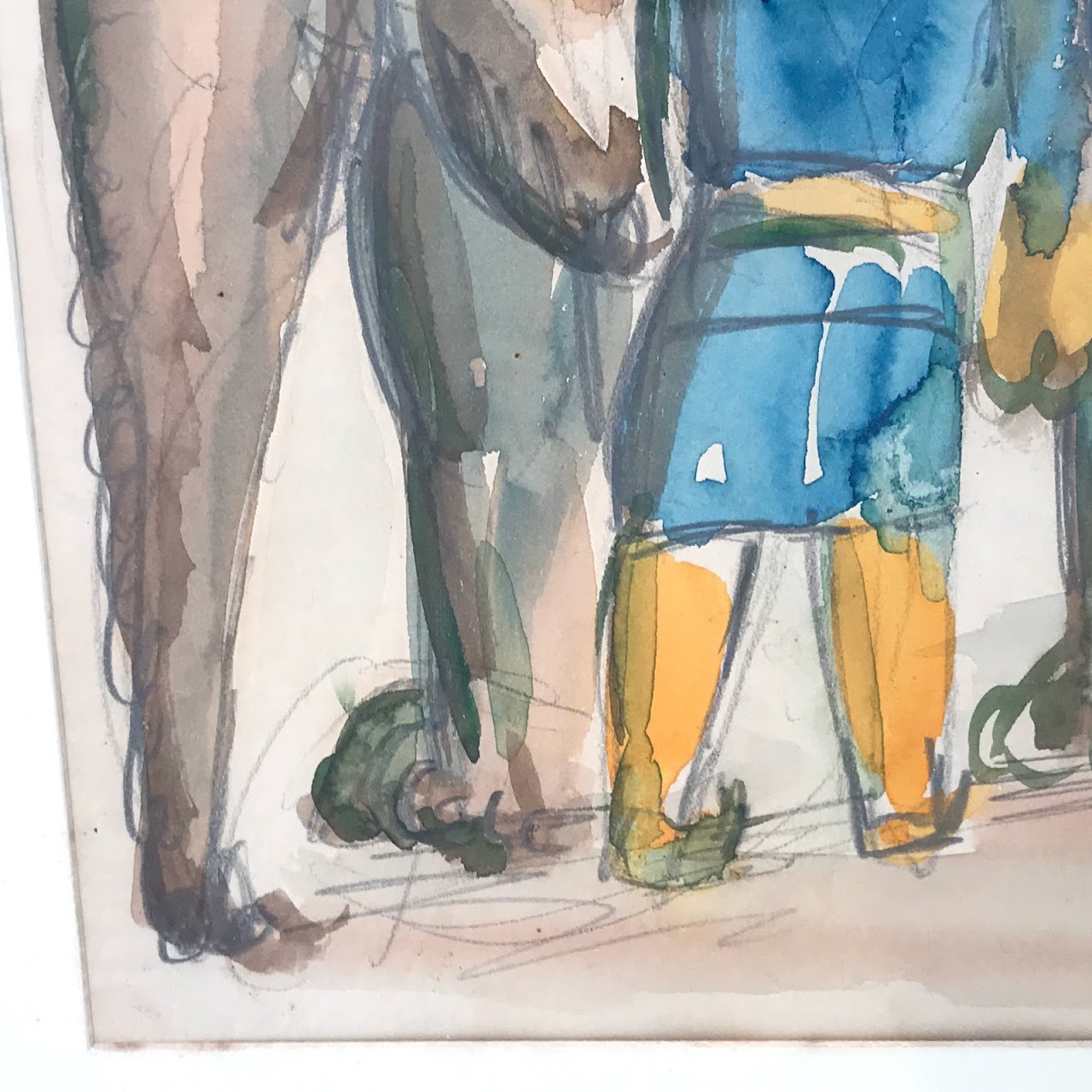 Martin Rosenthal Signed Circus Elephant Watercolor