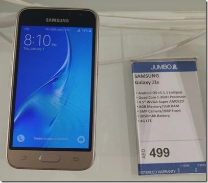 Harga Spesifikasi Samsung Galaxy J1 2016