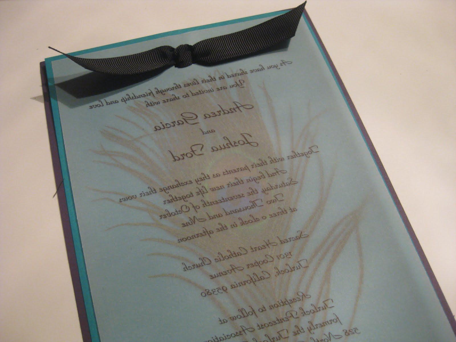 peacock feather invitations