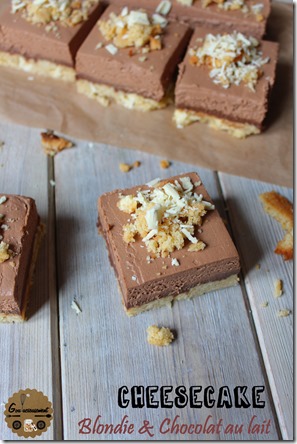 Cheesecake Blondie & Chocolat au Lait 1