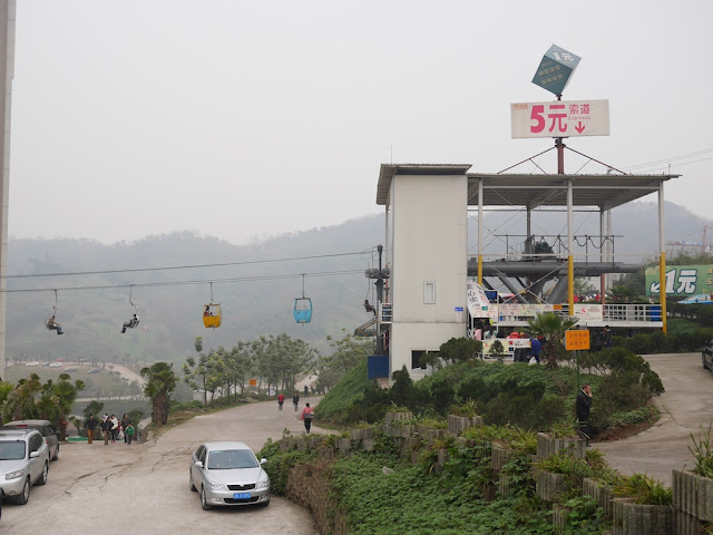 end point of an aerial lift at Foreigner's Street