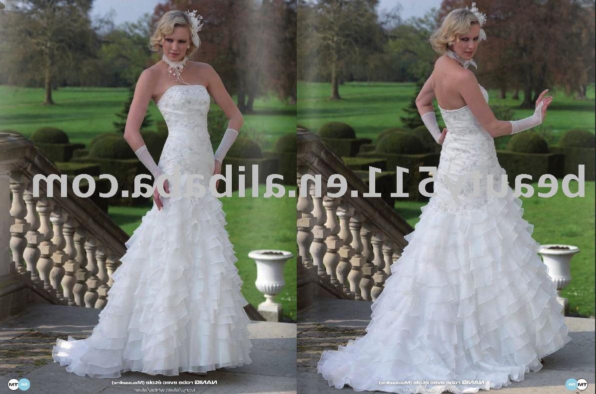 strapless wedding dress