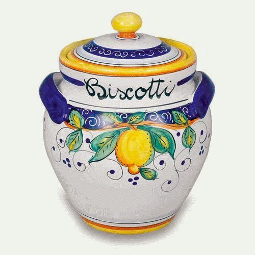  Handmade Alcantara Biscotti Jar From Italy