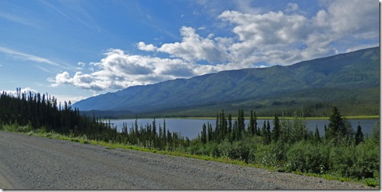 Lake Keethmark along Road Construction