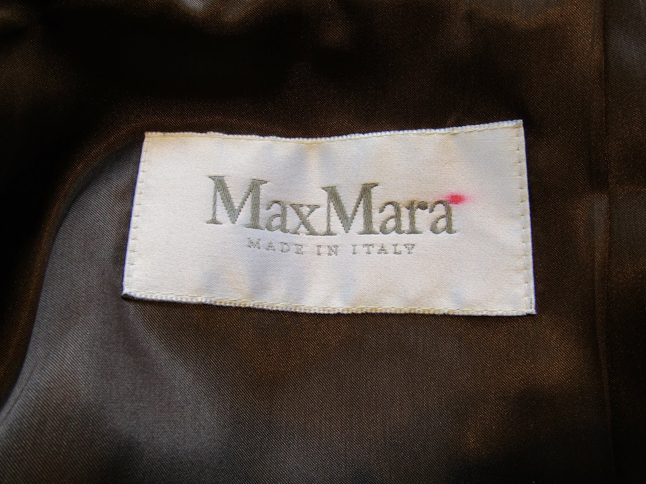 Max Mara Herringbone Wool Coat