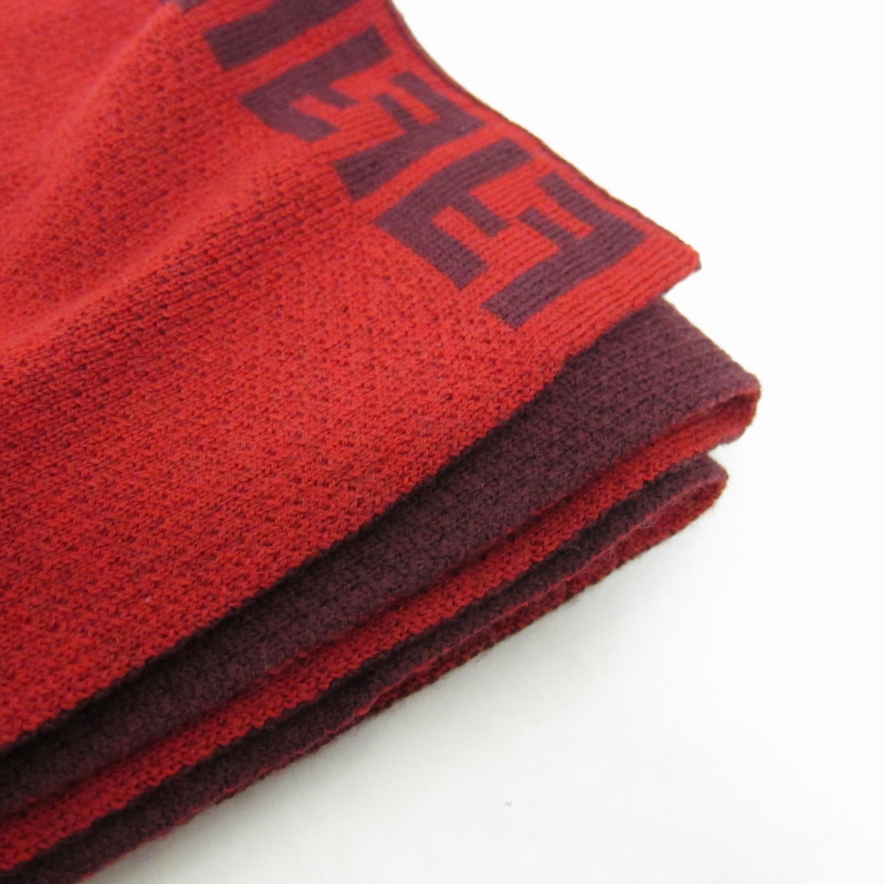 Fendi Two-Tone Knit Scarf