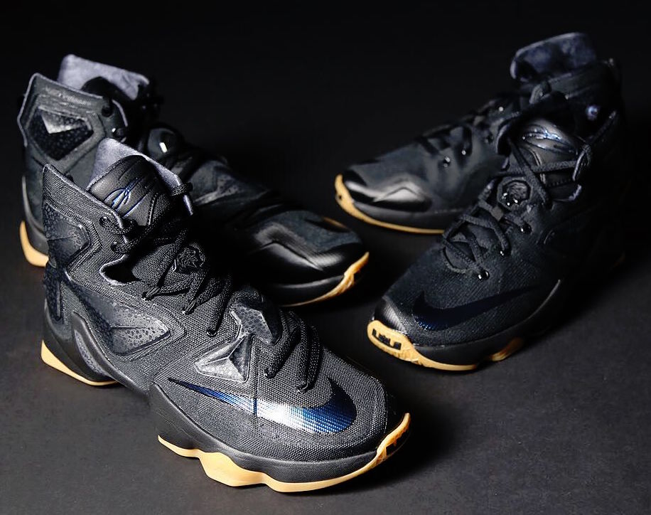 lebron black lion shoes