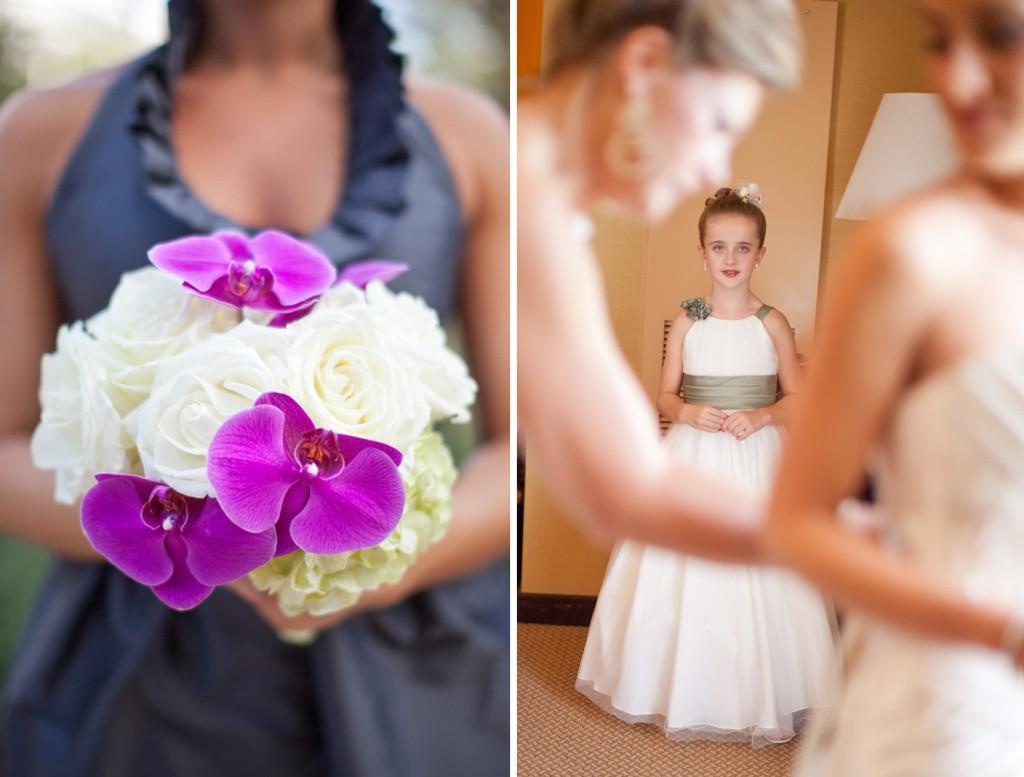 purple and grey wedding