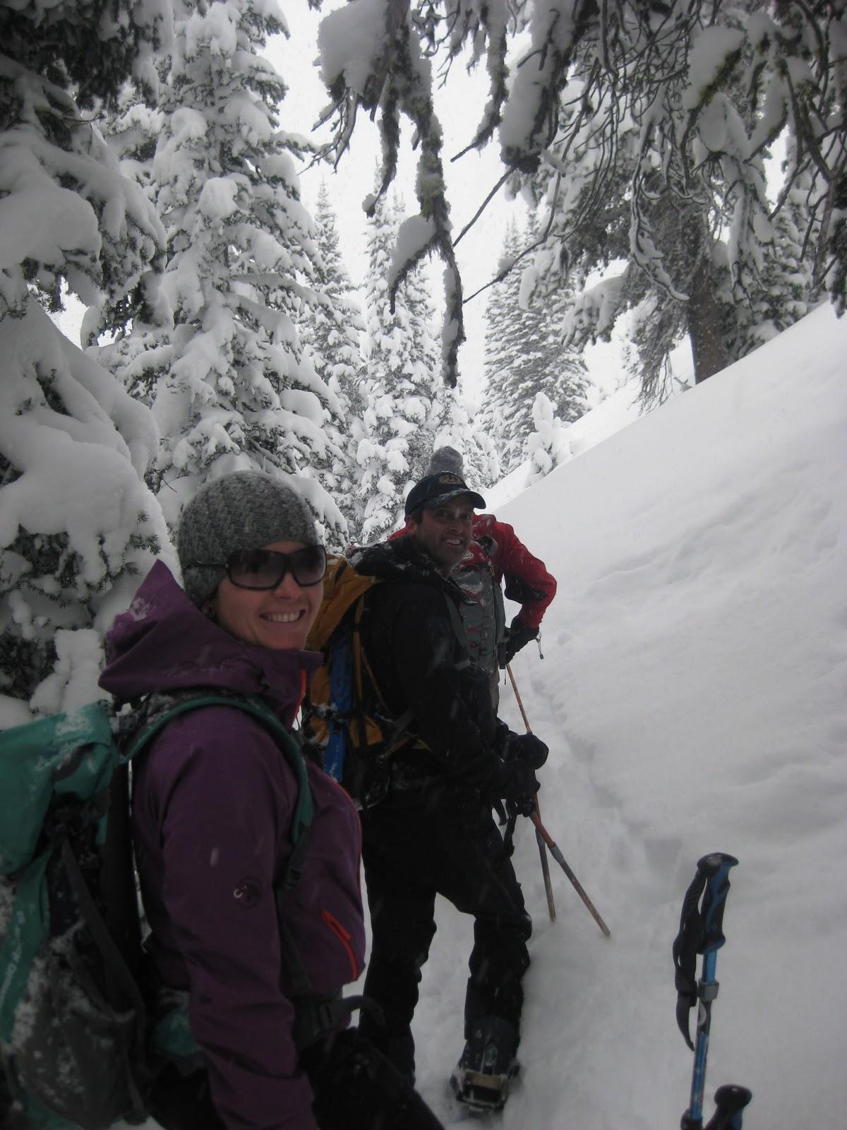 camp in winter wonderland.