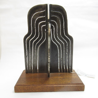 Signed Albert Leon Wilson Cubist Woman Art Sculpture