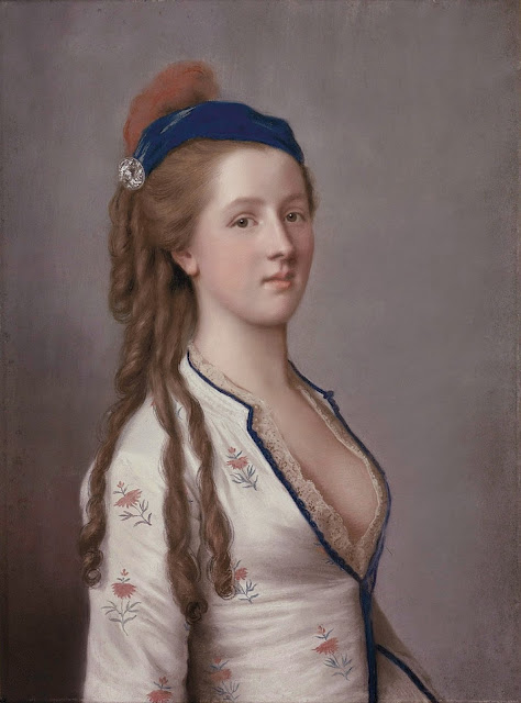 Jean-Étienne Liotard (attrib.) - Lady Ann Somerset, Countess of Northampton (at the age of about 14).